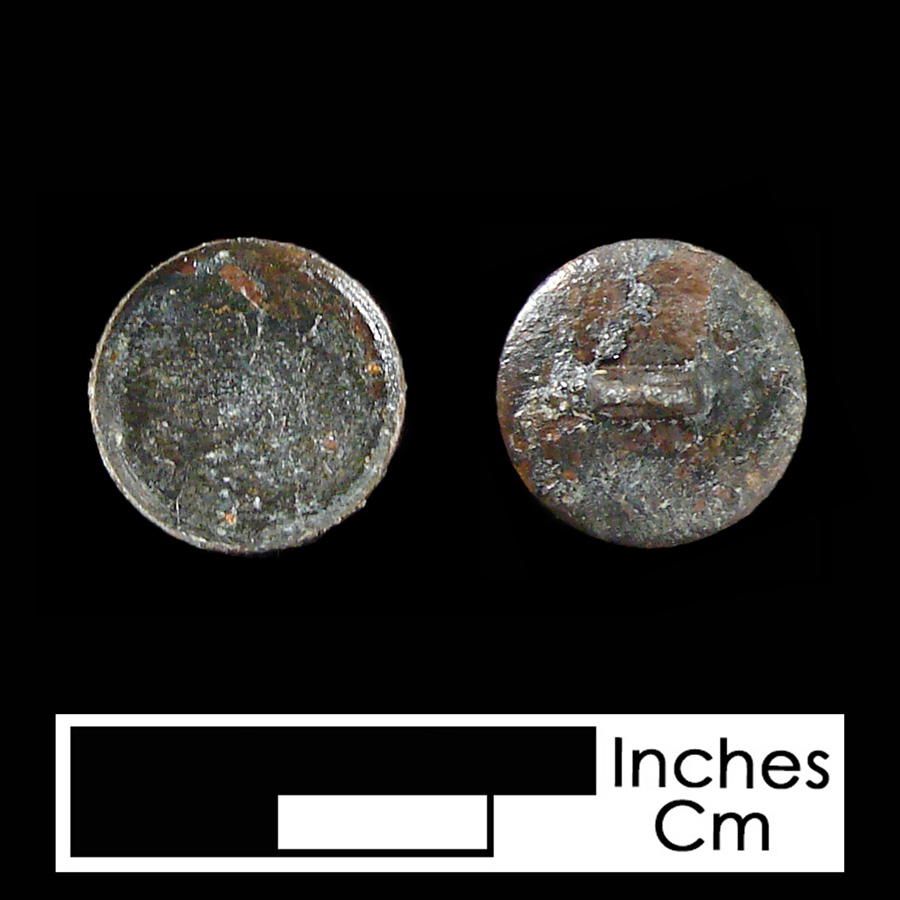 Image of pewter linked button.