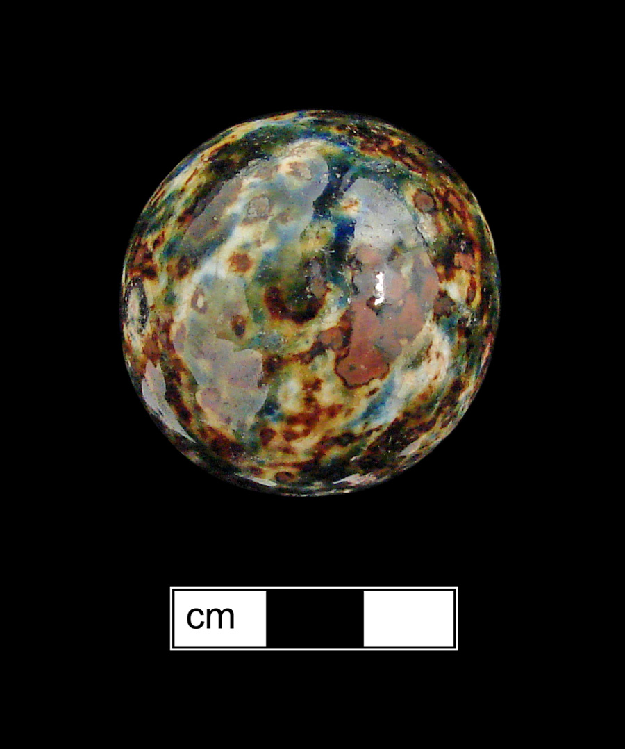 Image of stoneware marble, Bennington.