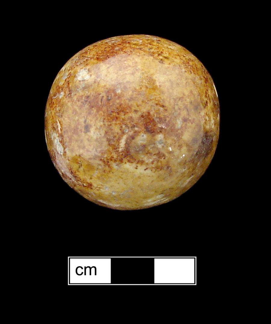 Image of stoneware marble, Bennington.