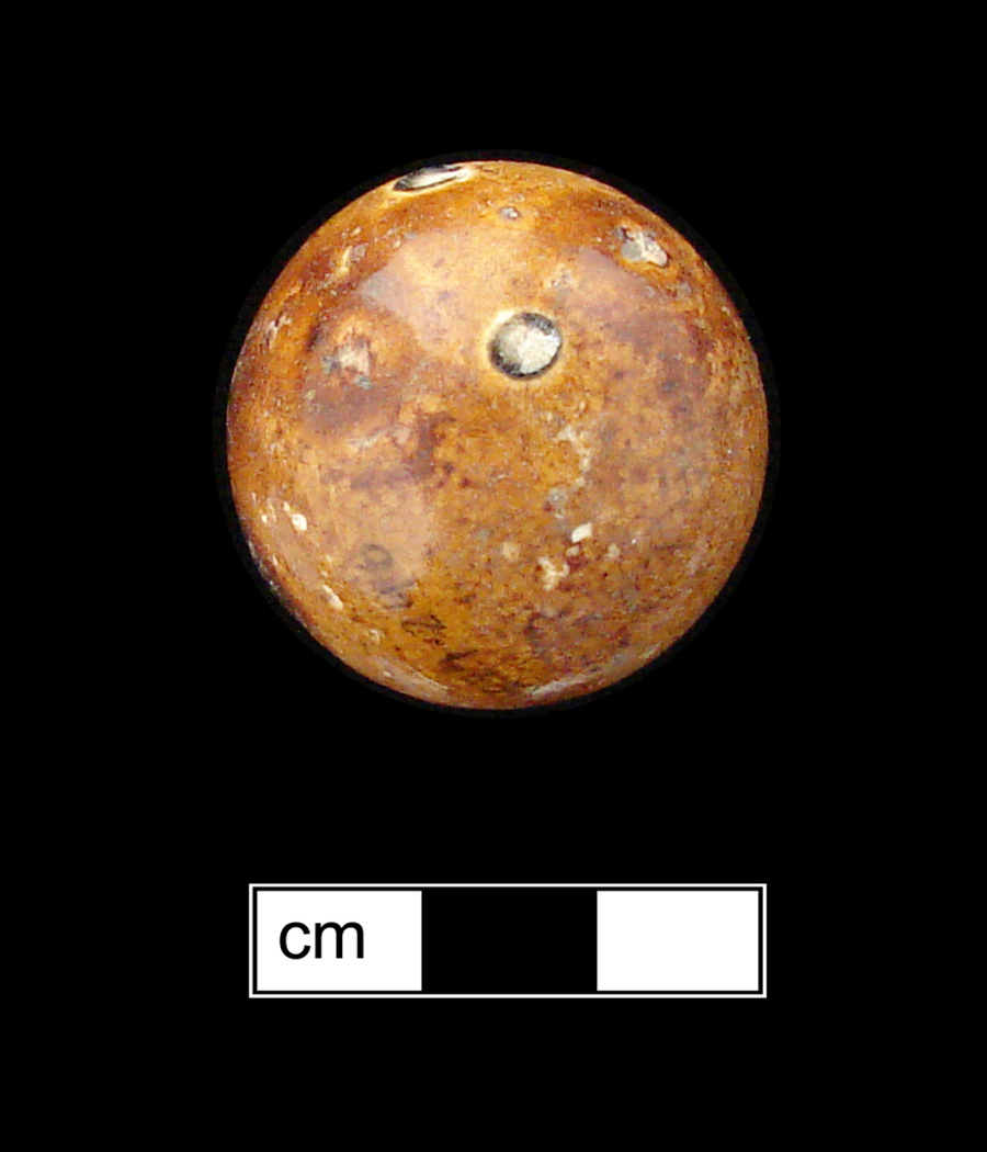 Image of stoneware marble, Bennington.