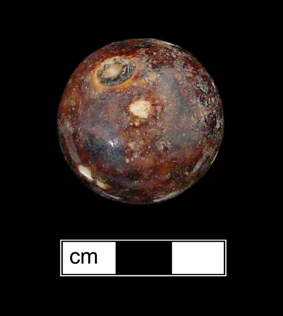 Image of stoneware marble, Bennington.
