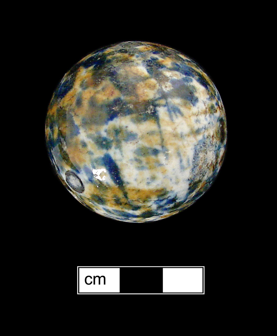 Image of stoneware marble, Bennington.