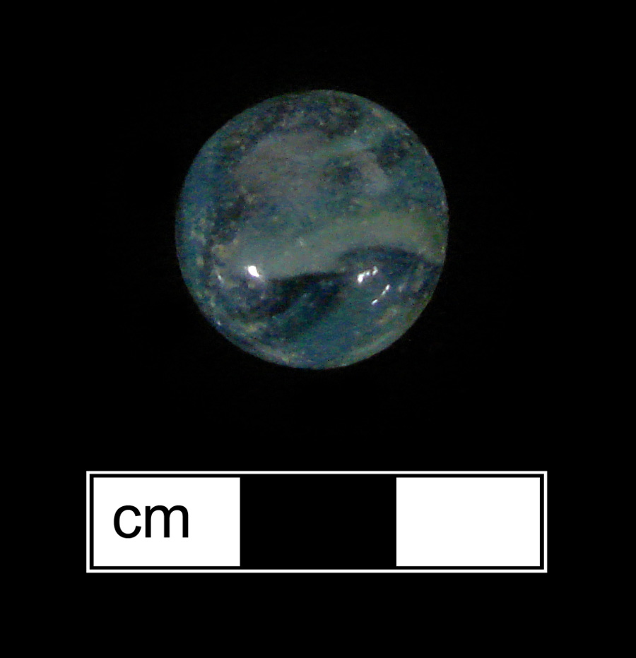 Image of machine made glass marble.
