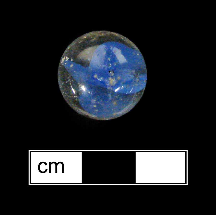 Image of machine made glass marble.
