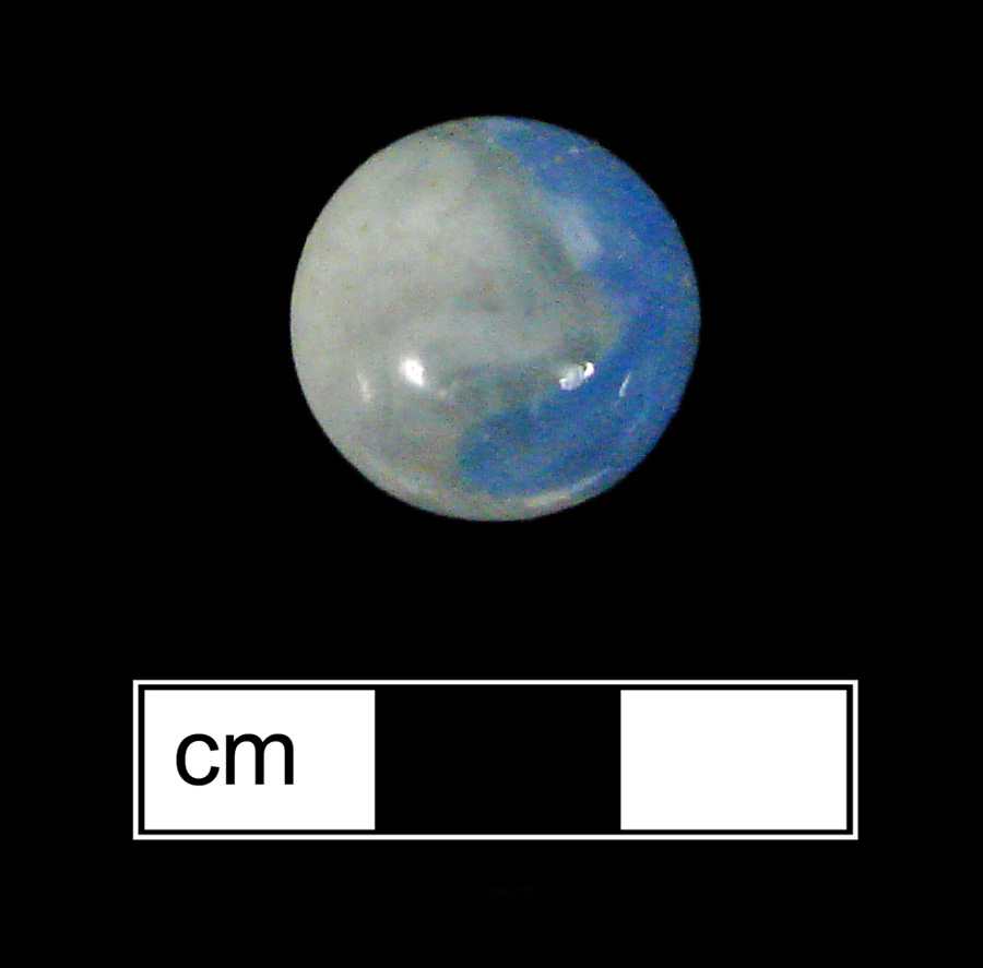 Image of machine made glass marble.