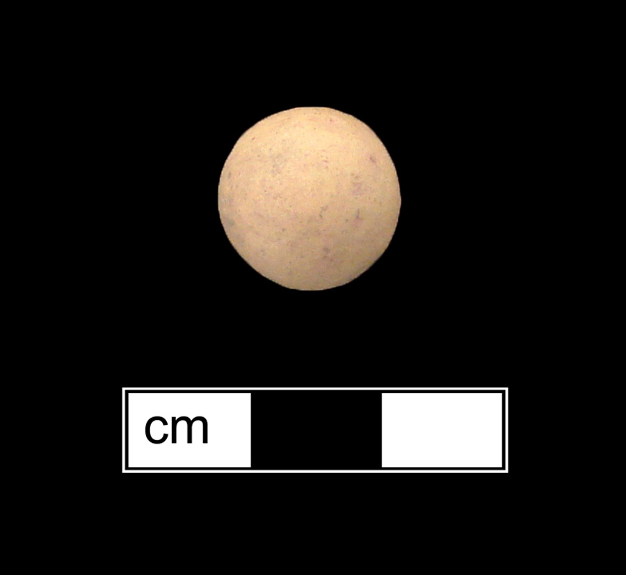 Image of unglazed earthenware marble.