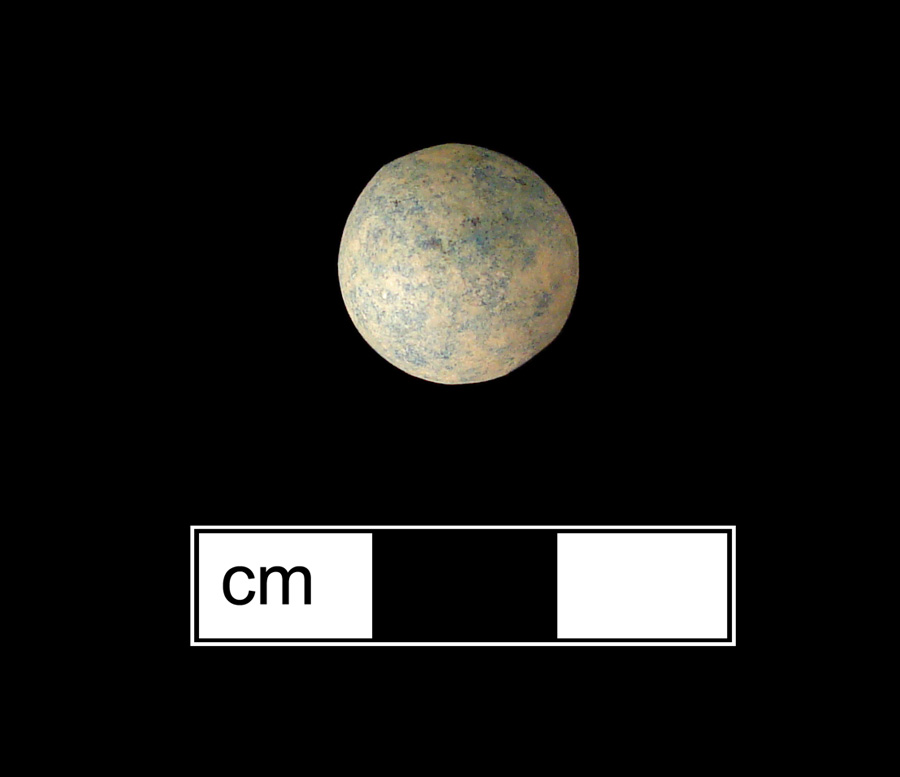 Image of unglazed earthenware marble.
