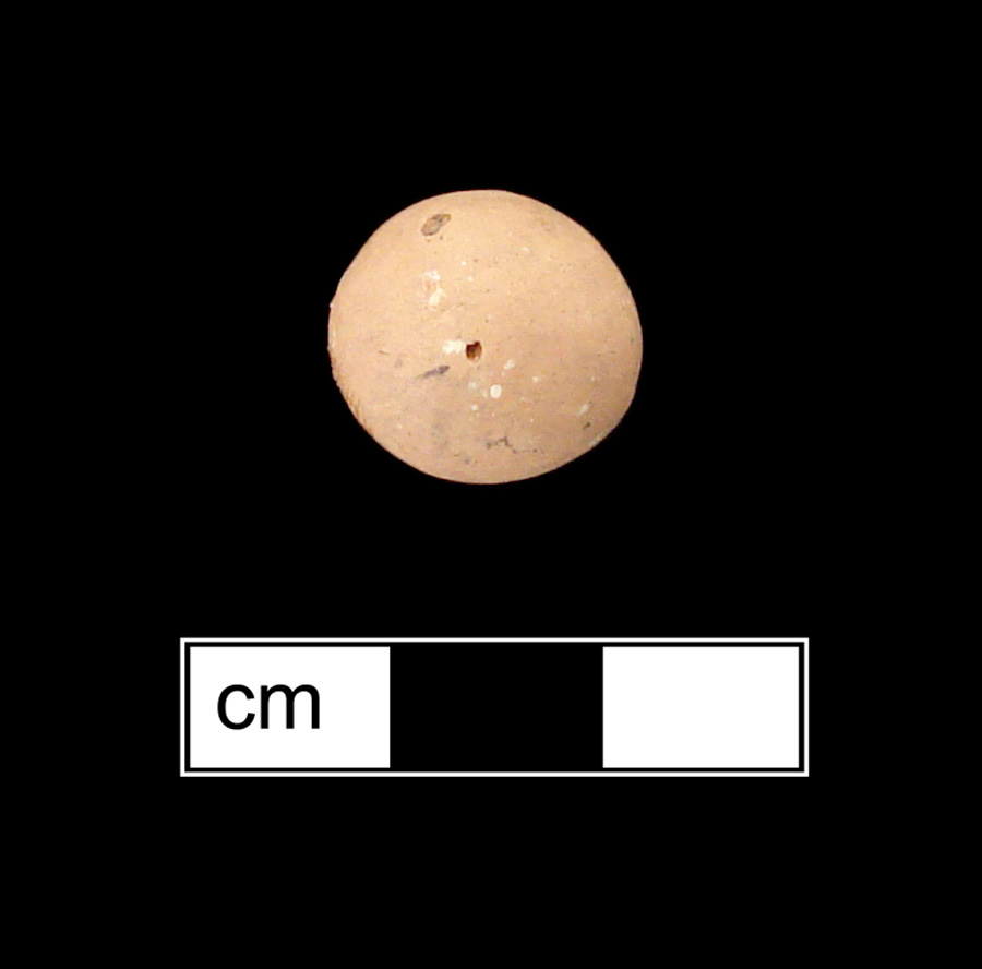 Image of unglazed earthenware marble.