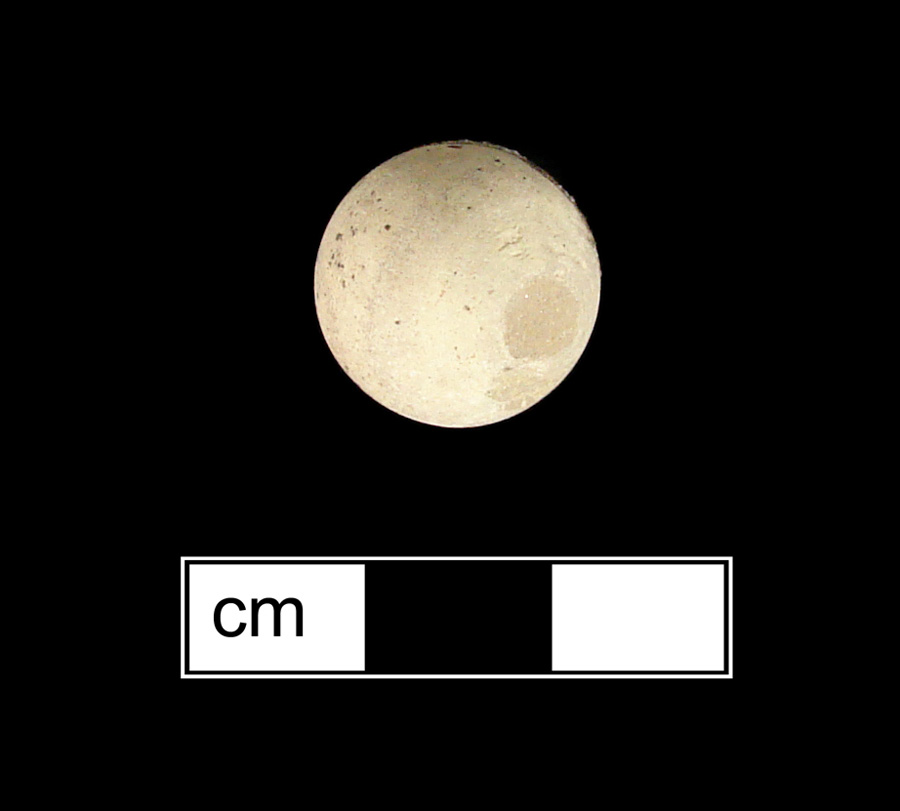 Image of unglazed earthenware marble.