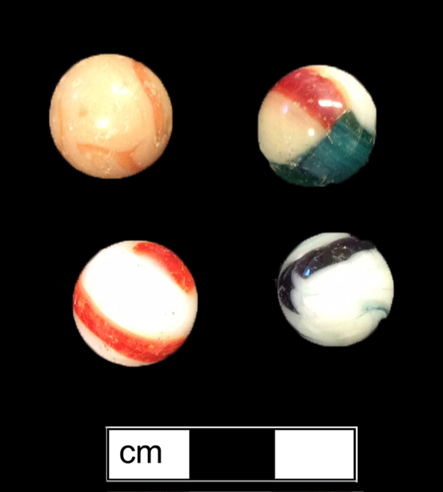 Image of machine made glass marble.