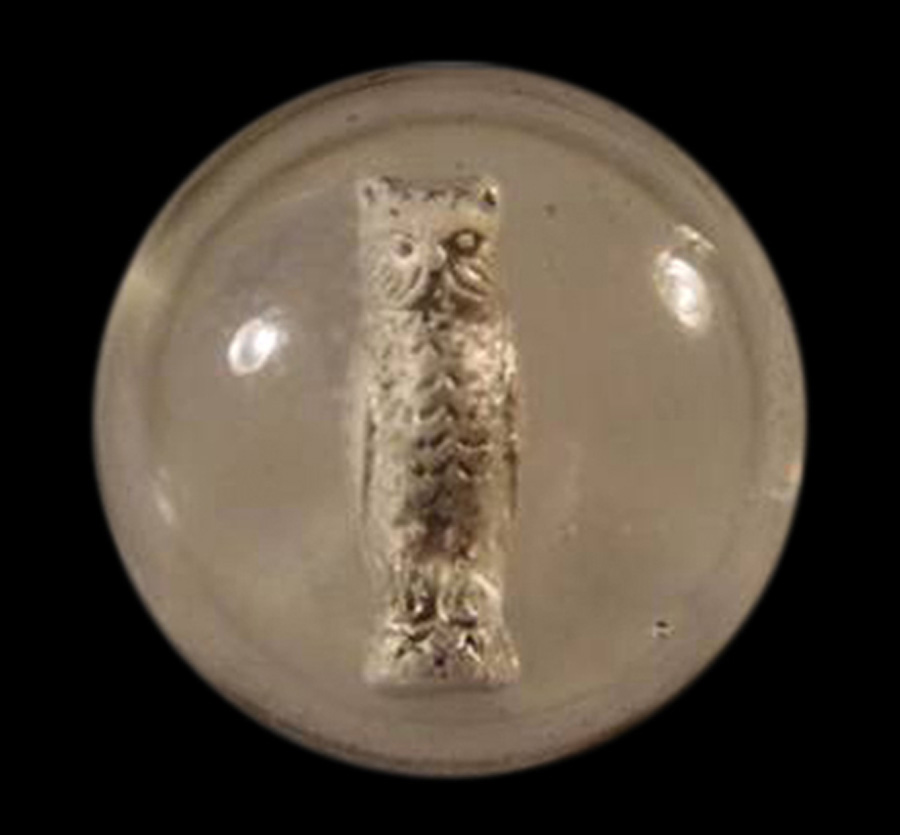 Image of glass sulphide marble.