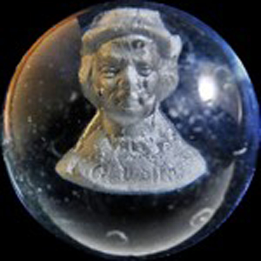 Image of glass sulphide marble.