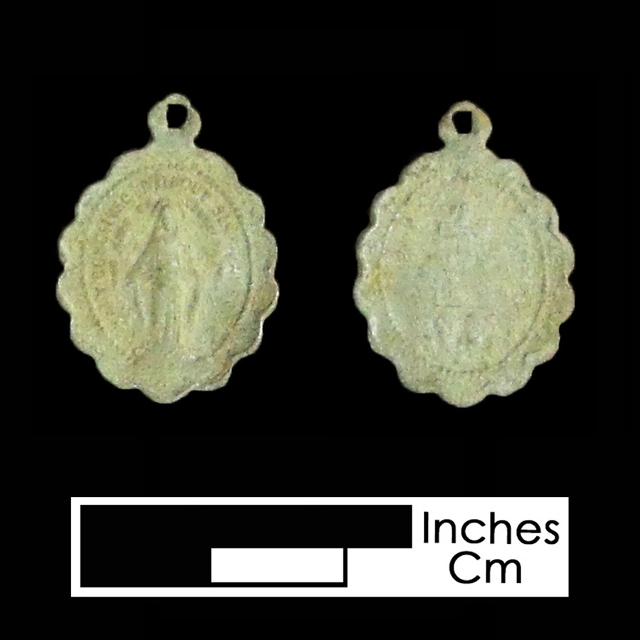 Image of religious artifact, Miraculous Medal.