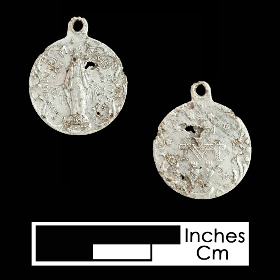 Image of religious artifact, Miraculous Medal.