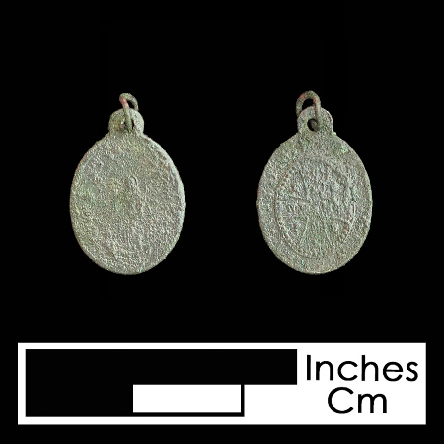 Image of religious artifact, Saint Related Medal.
