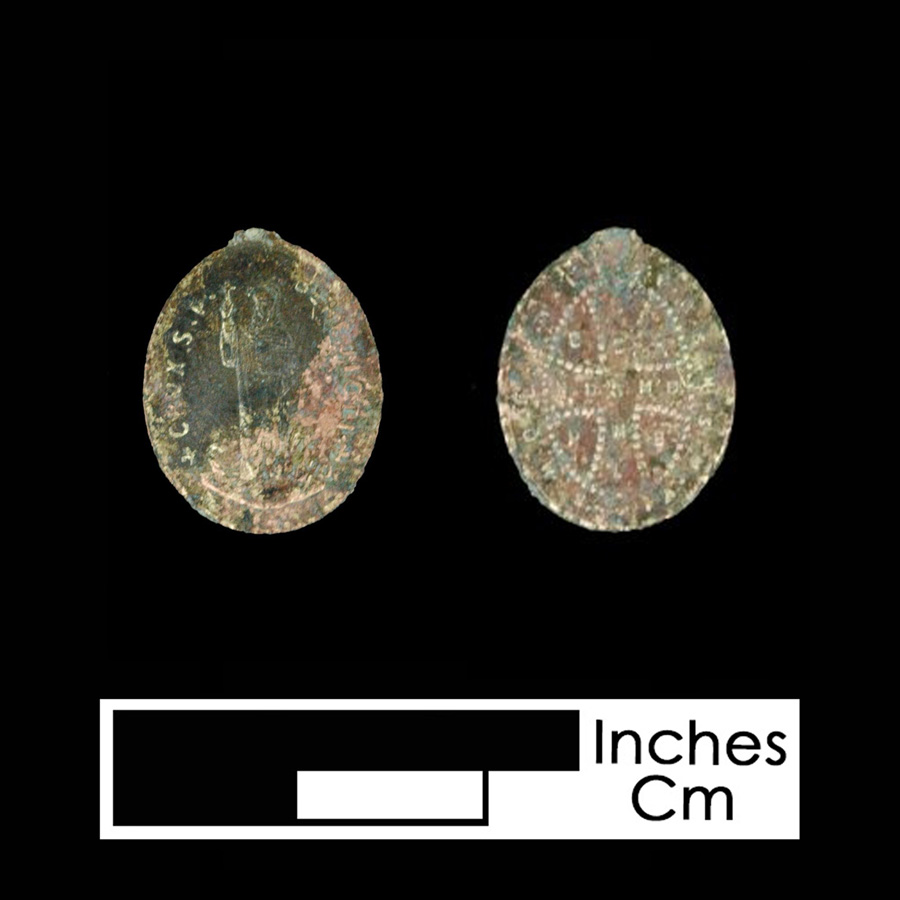 Image of religious artifact, Saint Related Medal.