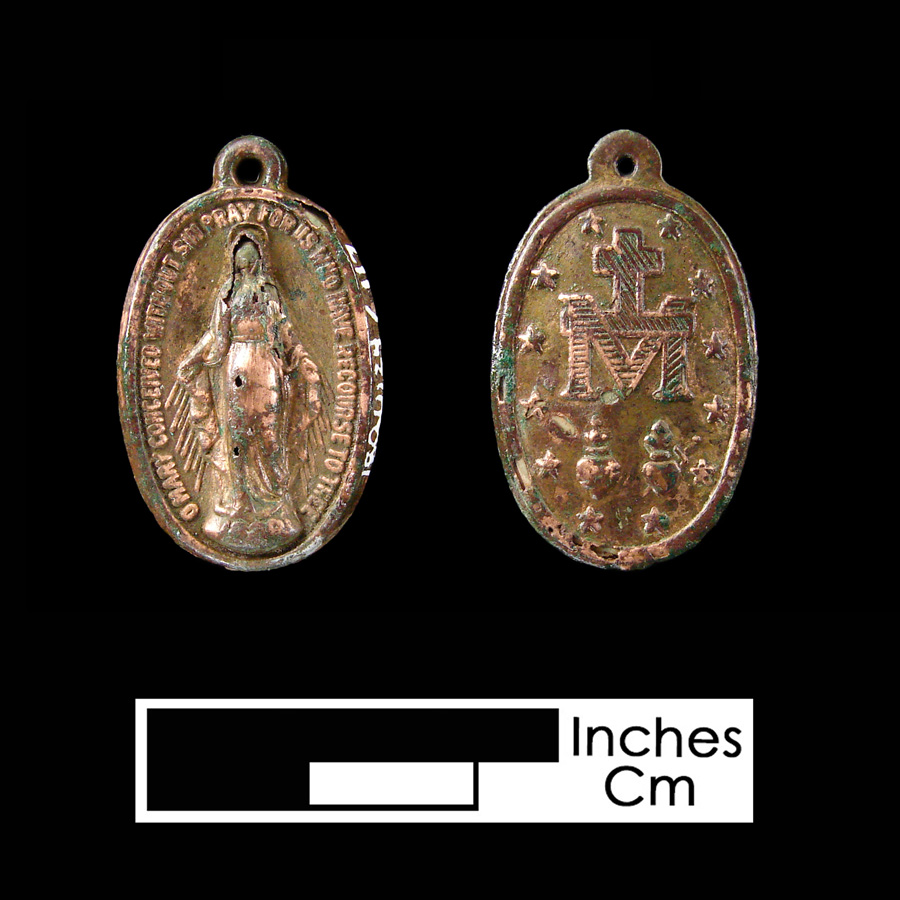Image of religious artifact, Miraculous Medal.