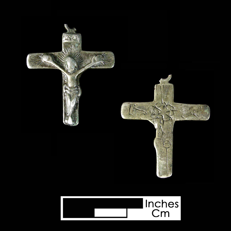 Image of religious artifact, Crucifix Pendant.