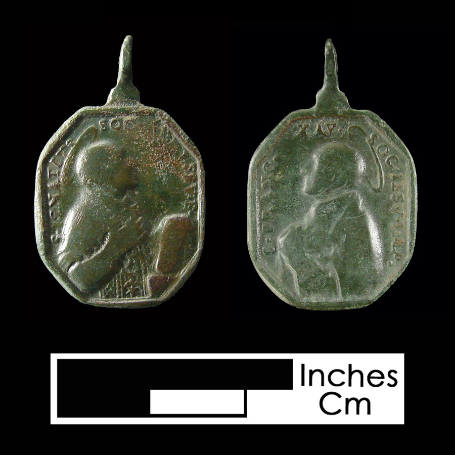 Image of religious artifact, Saint Related Medal.