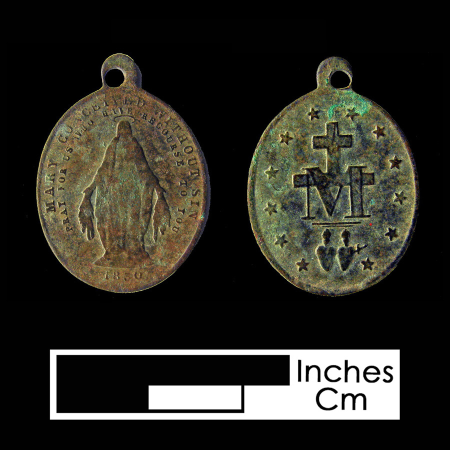 Image of religious artifact, Miraculous Medal.