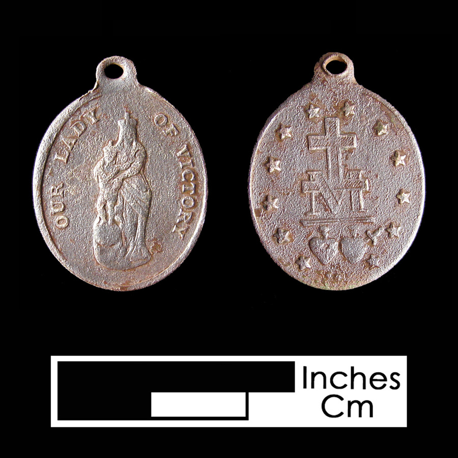 Image of religious artifact, Miraculous Medal.