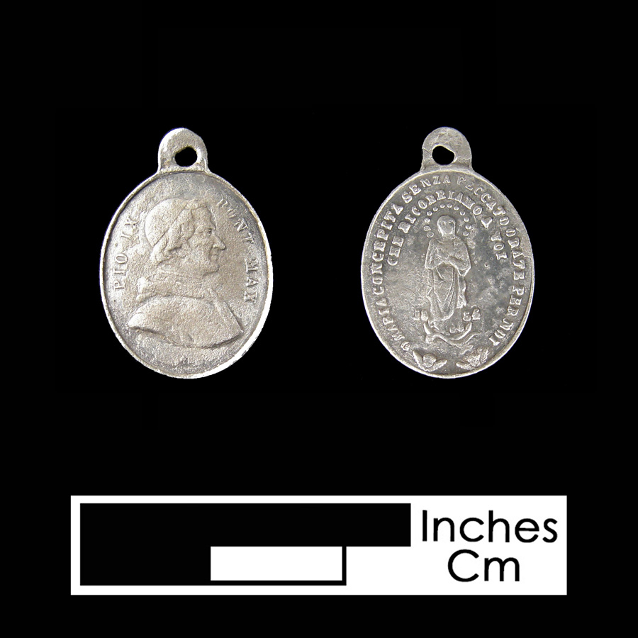 Image of religious artifact, Pope Medal.