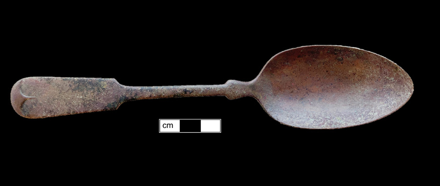 Image of copper alloy spoon, Fiddle.
