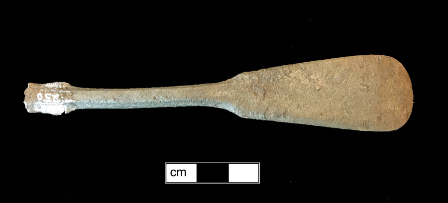 Image of pewter spoon, Fiddle.