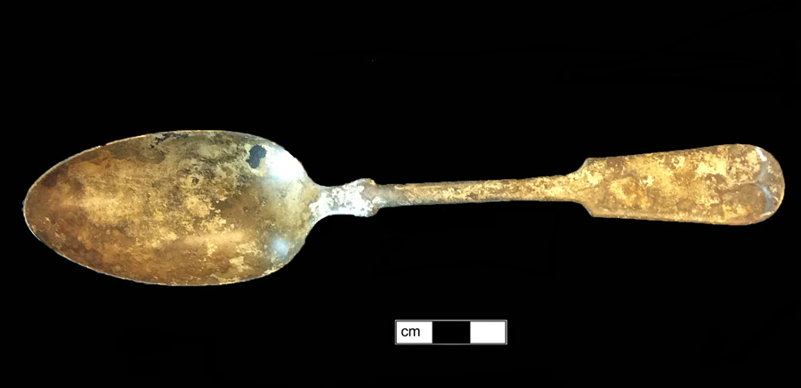 Image of copper alloy spoon, Fiddle.