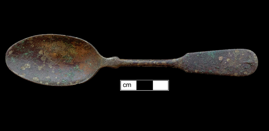 Image of copper alloy spoon, Fiddle.