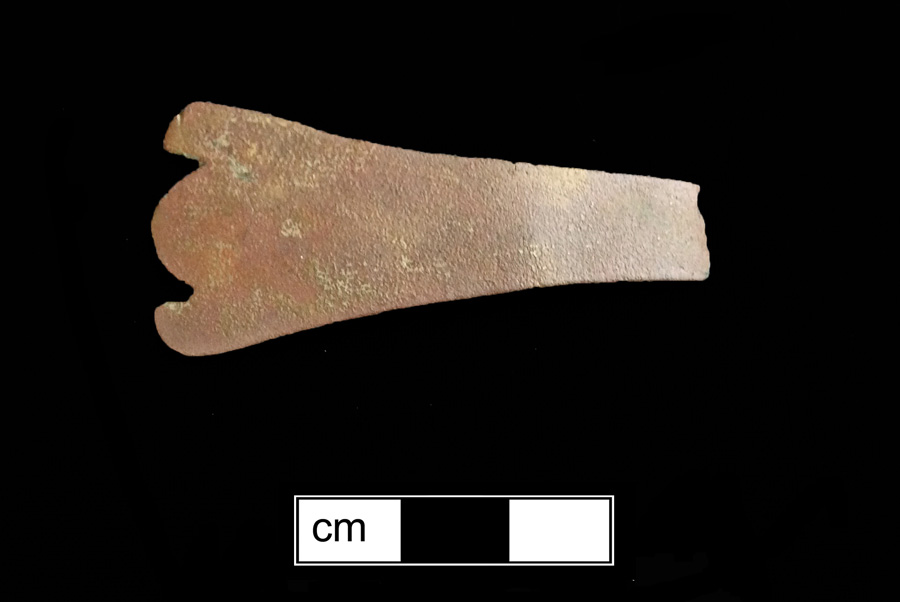 Image of copper alloy spoon, Trefid.