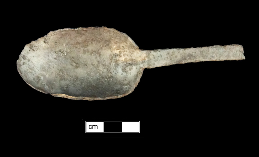 Image of pewter spoon, Puritan.