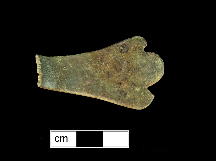 Image of copper alloy spoon, Trefid.