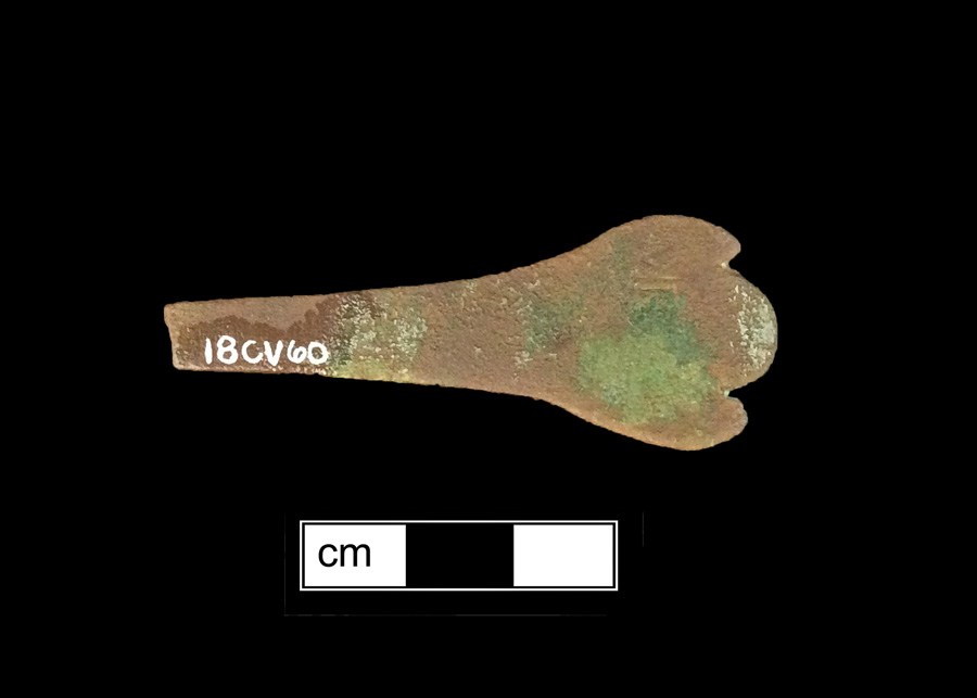 Image of copper alloy spoon, Trefid.