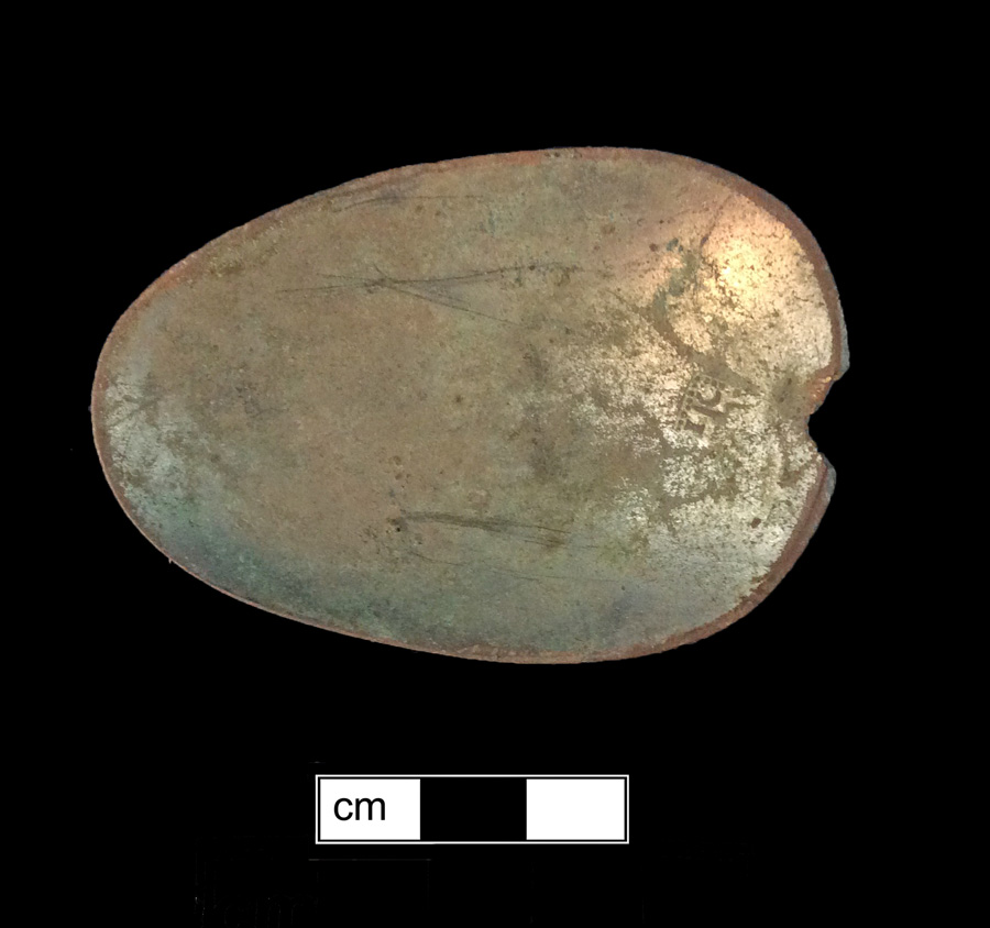 Image of copper alloy spoon.