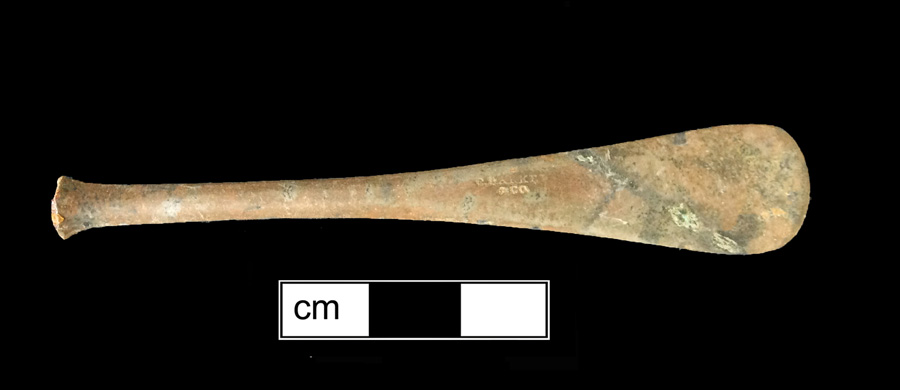 Image of pewter spoon, Hanoverian.
