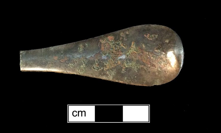 Image of copper alloy spoon, Hanoverian.