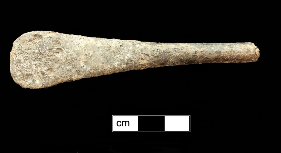 Image of pewter spoon, Hanoverian.