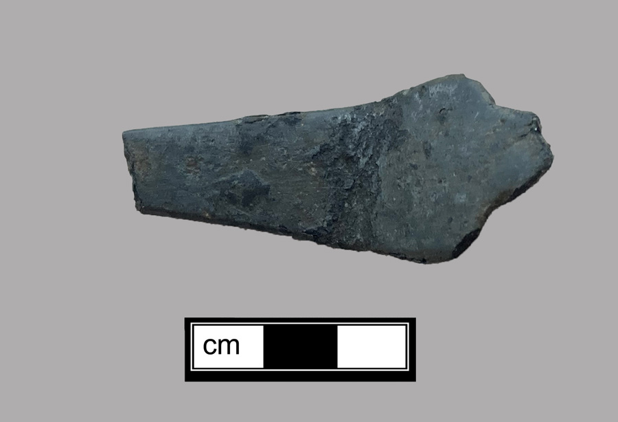 Image of pewter spoon, Dognose or Shield Top.