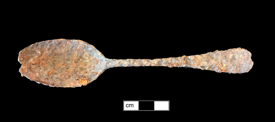 Image of iron spoon, Hanoverian.