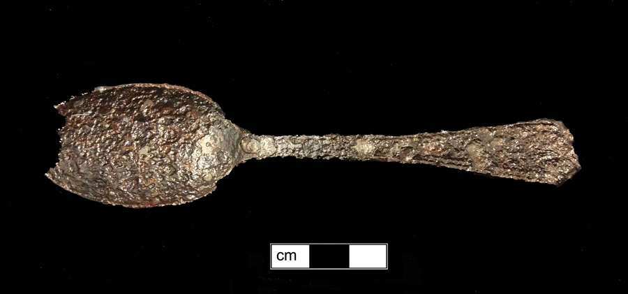 Image of iron spoon, Hanoverian.