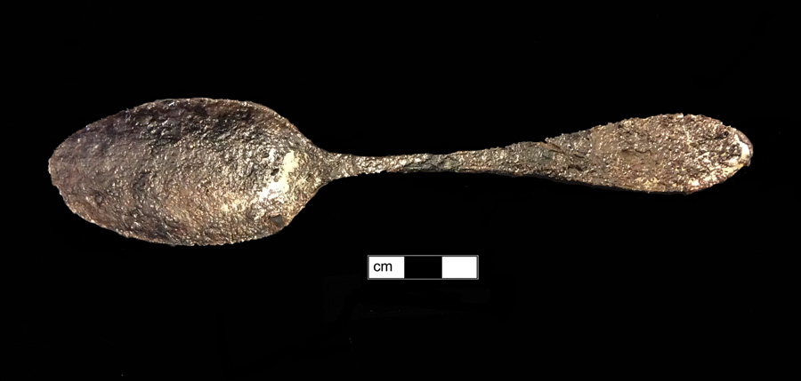 Image of iron spoon, Hanoverian.