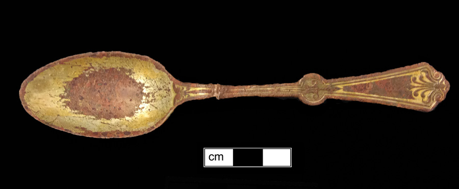 Image of copper alloy spoon.