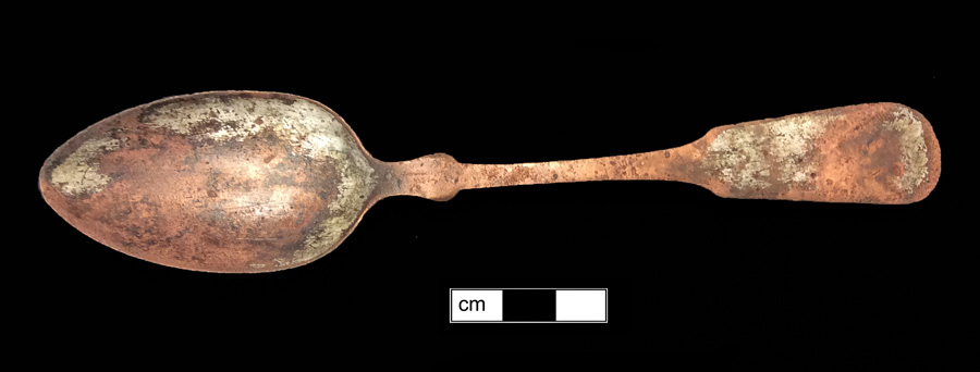 Image of copper alloy spoon, Fiddle.