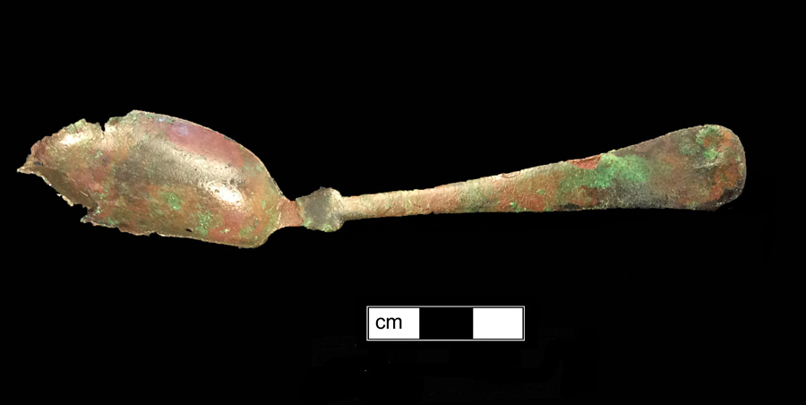 Image of copper alloy spoon, Fiddle.
