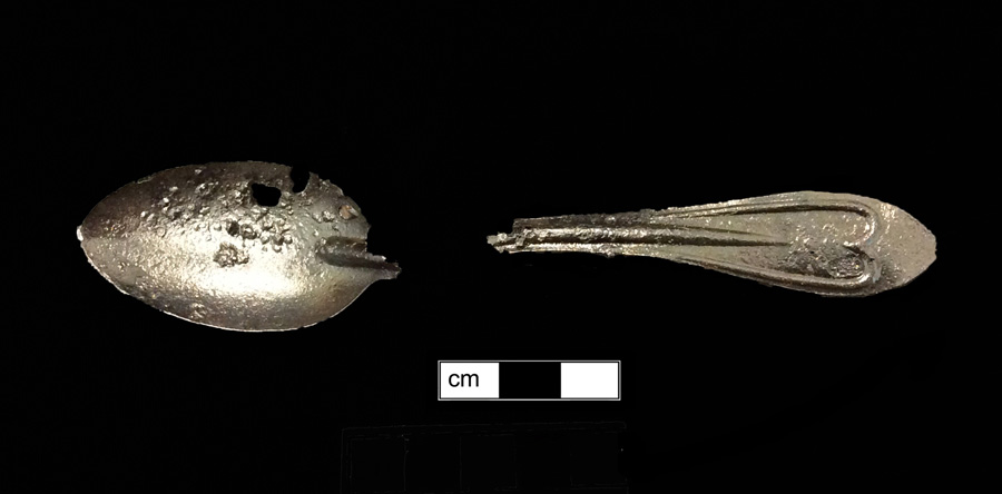 Image of copper alloy spoon.