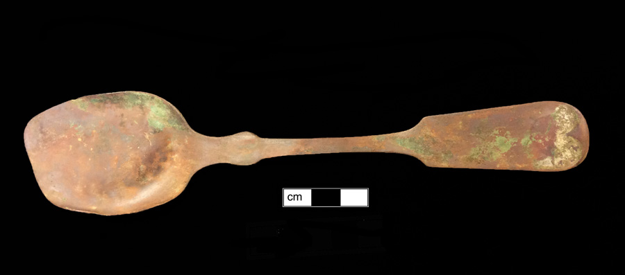 Image of copper alloy spoon, Fiddle.