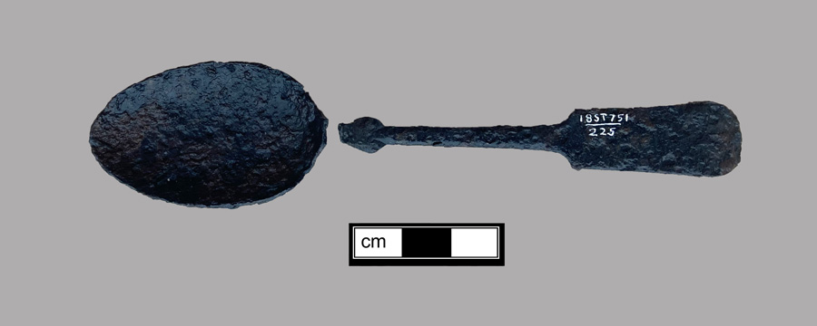 Image of iron spoon, Fiddle.