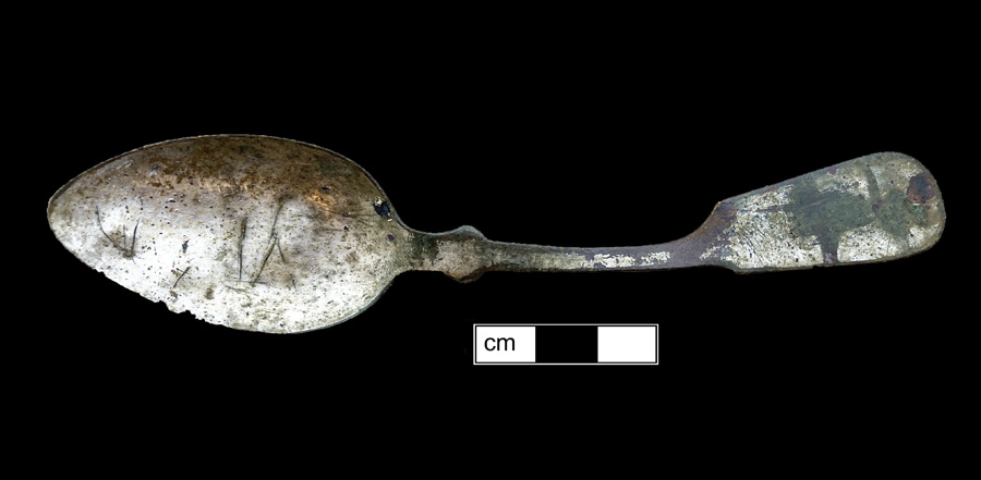 Image of copper alloy spoon, Fiddle.
