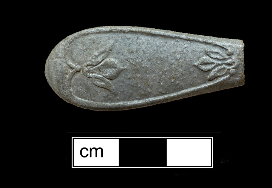 Image of copper alloy spoon, Old English.
